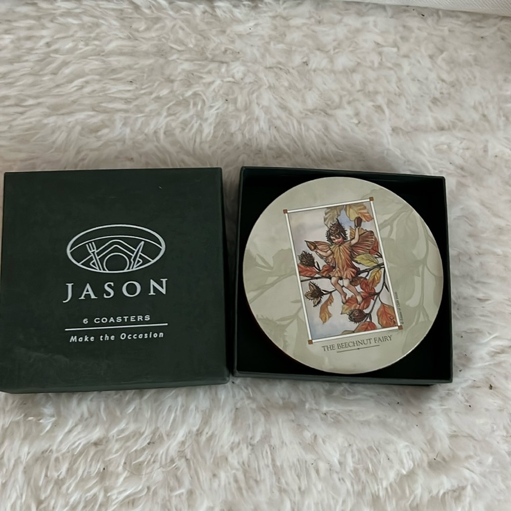 Jason Fairy 6 NIB  COASTERS